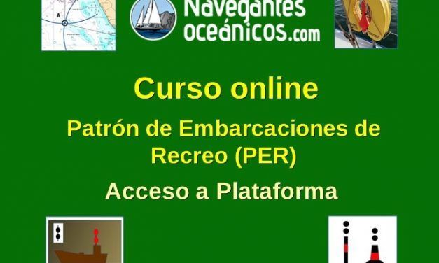 Curso online Patrón de Embarcaciones de Recreo (PER). Acceso a Plataforma.