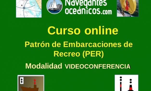 Curso online Patrón de Embarcaciones de Recreo (PER). Modalidad Videoconferencia.