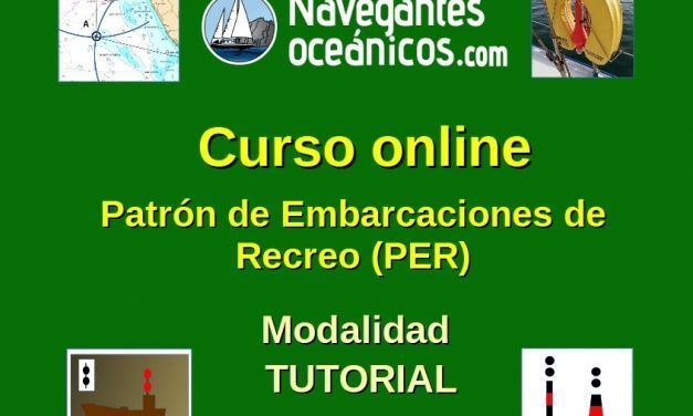 Curso online Patrón de Embarcaciones de Recreo (PER). Modalidad Tutorial.