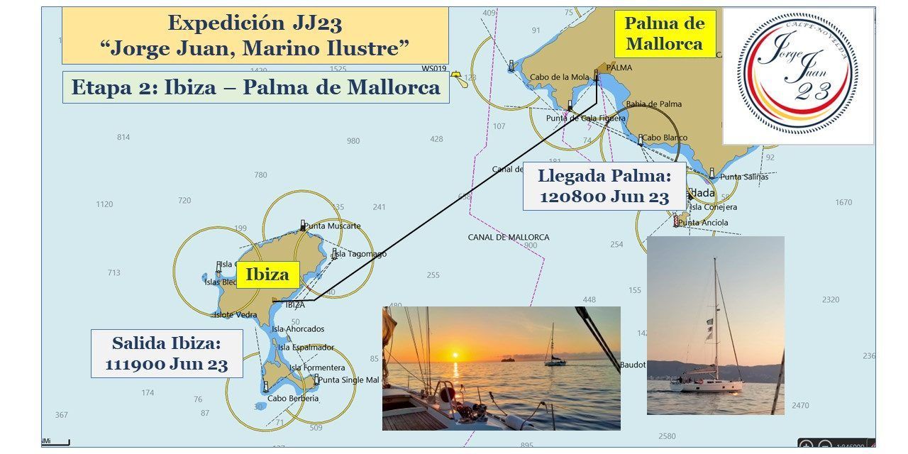Expedición JJ23 «Jorge Juan, Marino Ilustre». Etapa 2: Ibiza – Palma de Mallorca