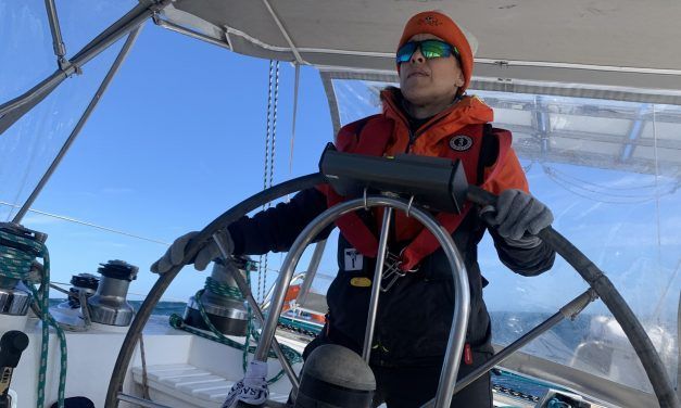 Paula Cavicchia, navegante oceánica argentina