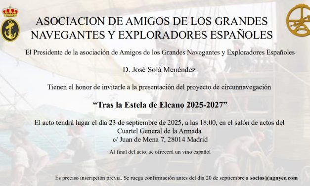 Tras la estela de Elcano 2025-27, presentación del proyecto en el Cuartel General de la Armada