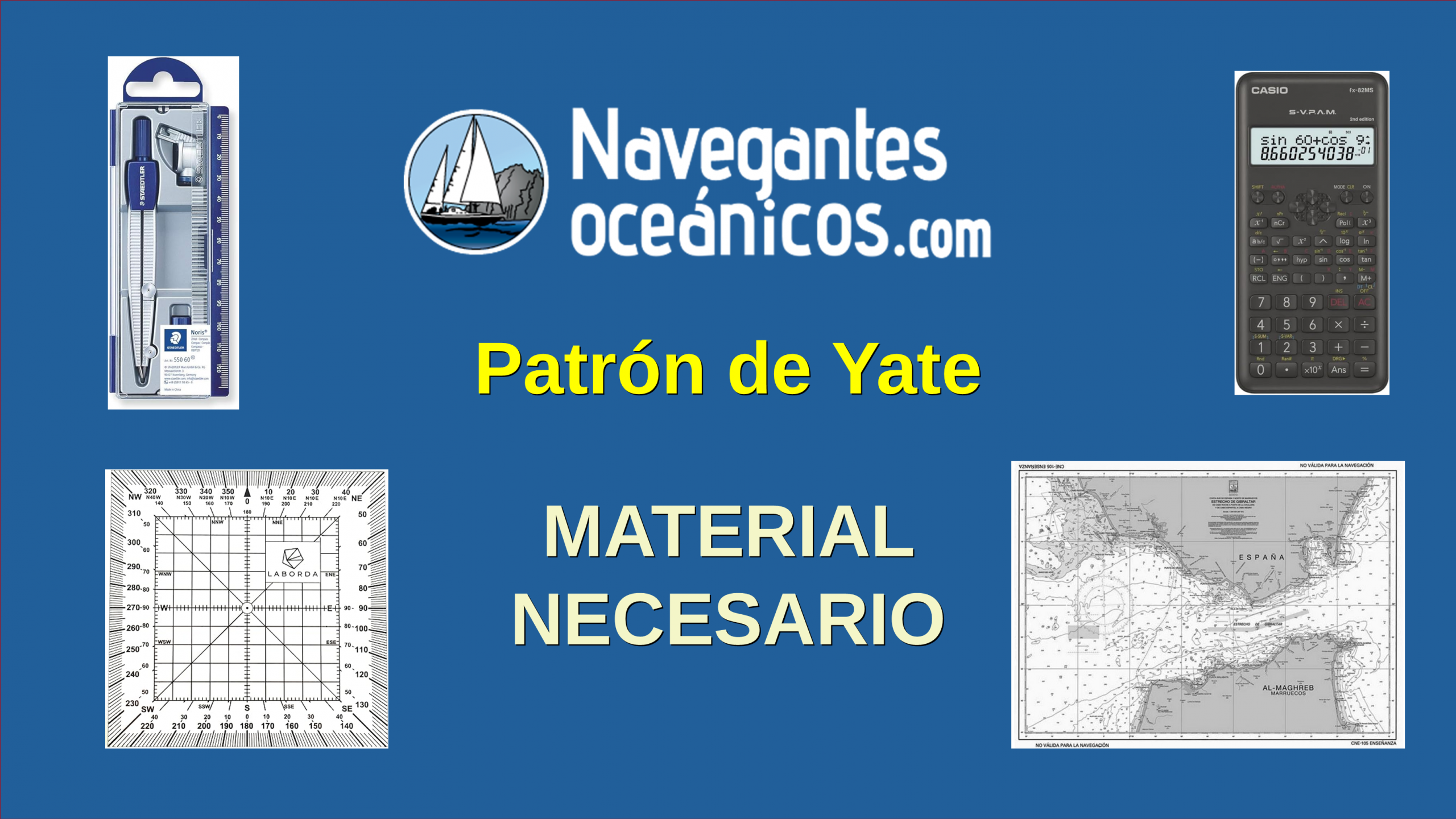 Patrón de Yate material necesario examen