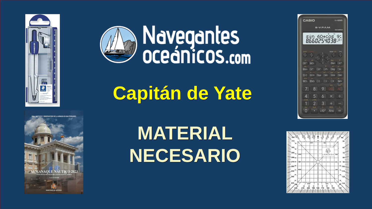 Capitán Yate Material necesario