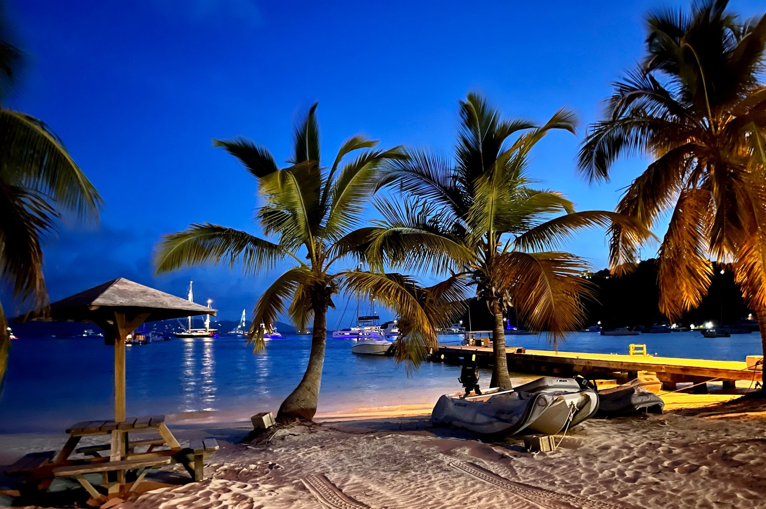 Twilight at Great Bay Beach, Jost Van Dyke , British Virgin Islands