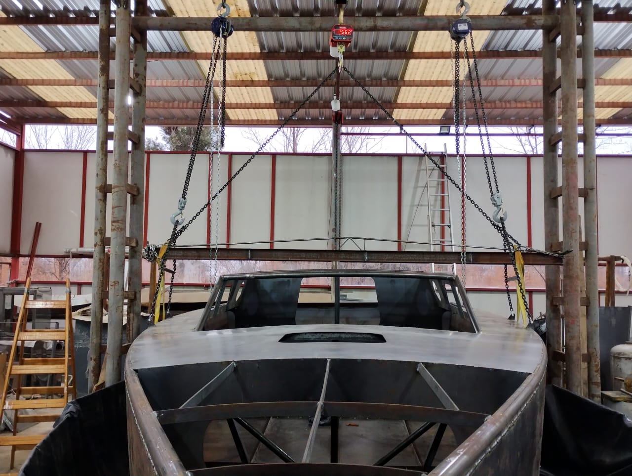 Certificando el peso del barco Certificando el peso del barco