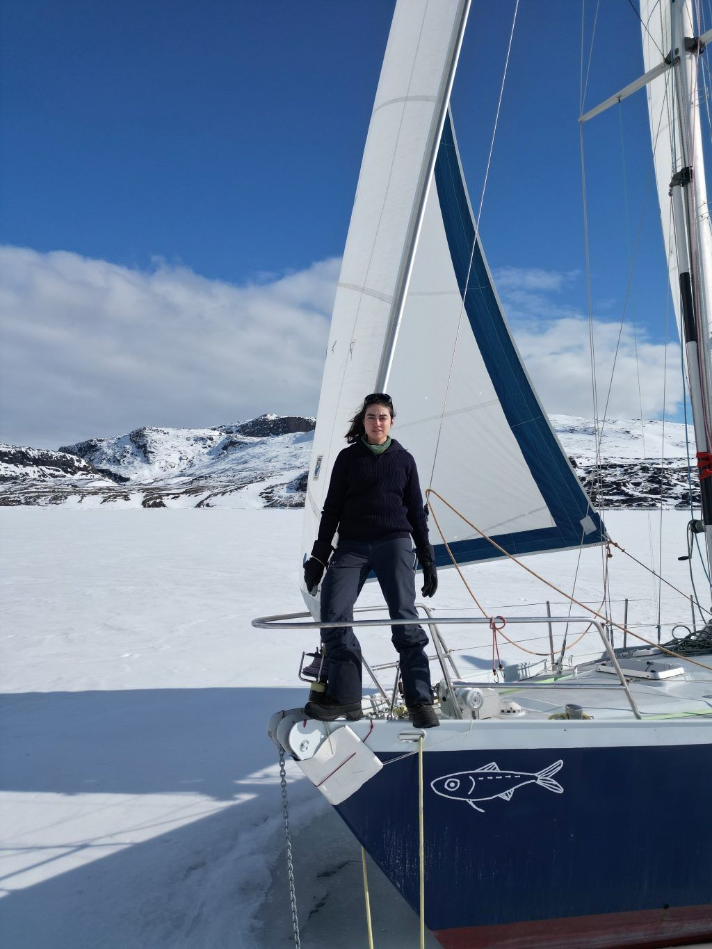 Tamara en proa Sardinha