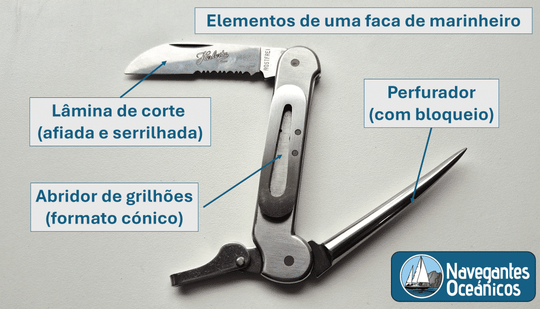 Características da faca de marinheiro