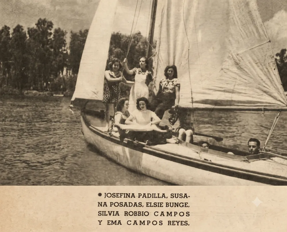 Josefina Padilla y otras a bordo